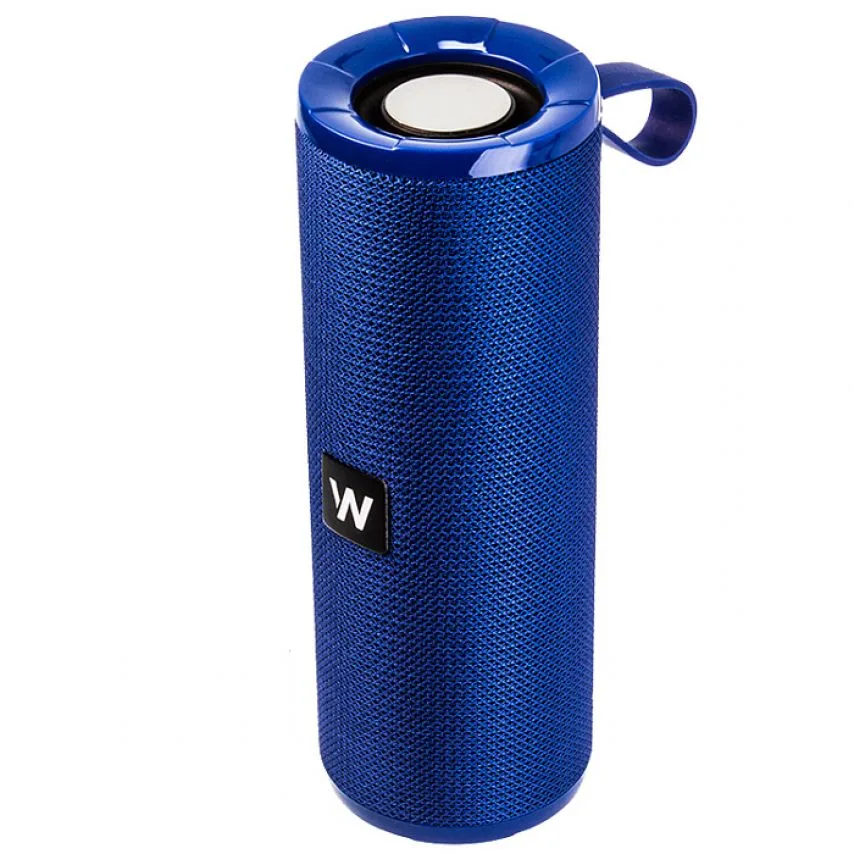Портативна колонка WALKER Bluetooth 5Вт 1200mAh 65х66,2х180 мм Синя