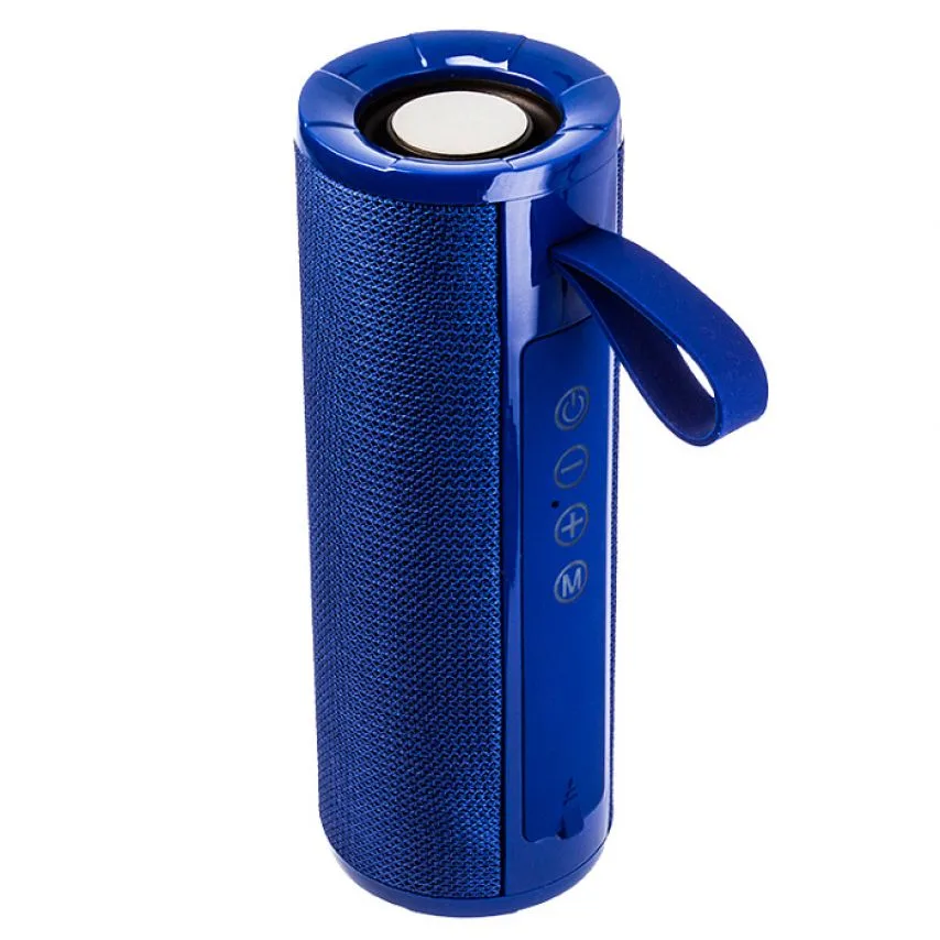 Портативна колонка WALKER Bluetooth 5Вт 1200mAh 65х66,2х180 мм Синя