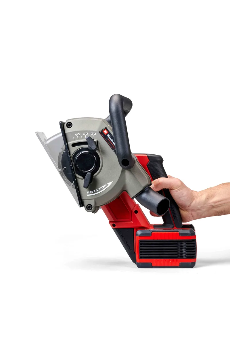 Акумуляторний борозник Einhell Professional TP-MA 36/30 Li BL - Solo PXC 36В, диски 125мм, паз 8-30мм, глибина прорізу.