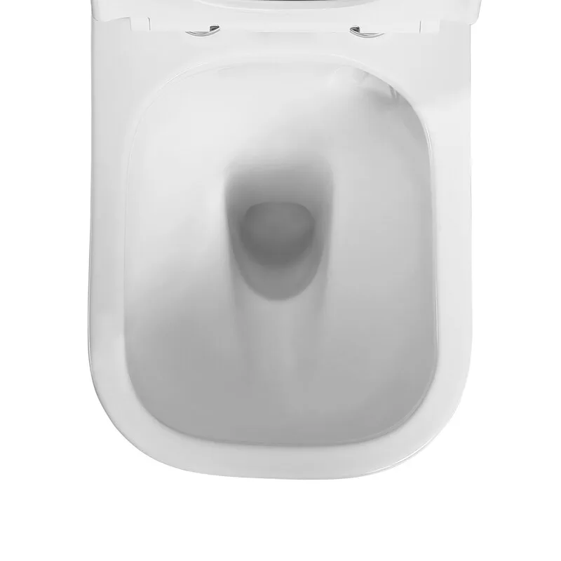 Чаша унітазу Mixxus санфарфор 660х360х820 мм біла квадратна без сидіння