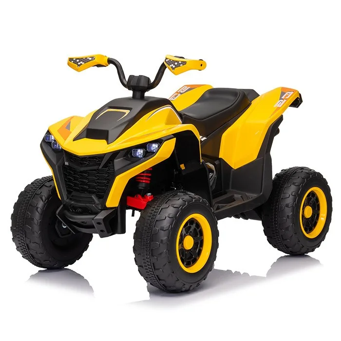 Дитячий квадроцикл Bambi Racer 24V 4WD електромобіль комбінований жовтий