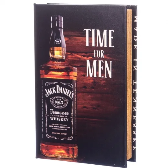 Книга-сейф Jack Daniels еко шкіра 26х16х5 см Чорна