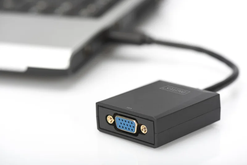Адаптер DIGITUS USB 3.0 - VGA Full HD, M/F, 0.15м