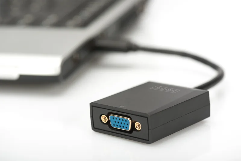 Адаптер DIGITUS USB 3.0 - VGA Full HD, M/F, 0.15м
