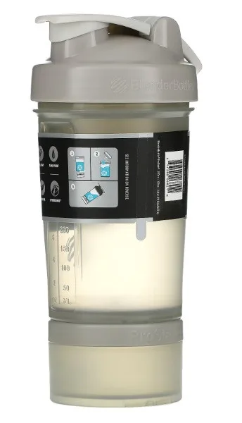 Шейкер спортивний BlenderBottle Tritan 650ml сірий з 2 контейнерами