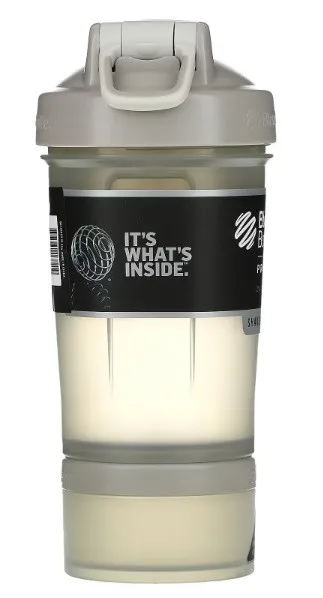 Шейкер спортивний BlenderBottle Tritan 650ml сірий з 2 контейнерами