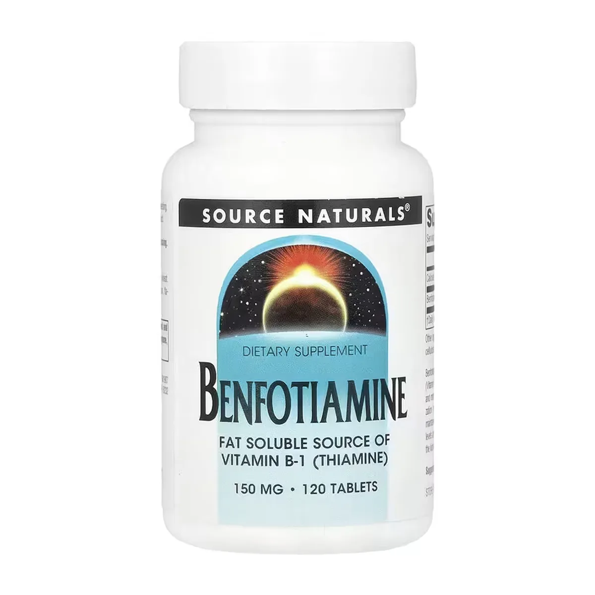 Бенфотіамін 150 мг Source Naturals 120 таблеток Жиророзчинний вітамін B-1
