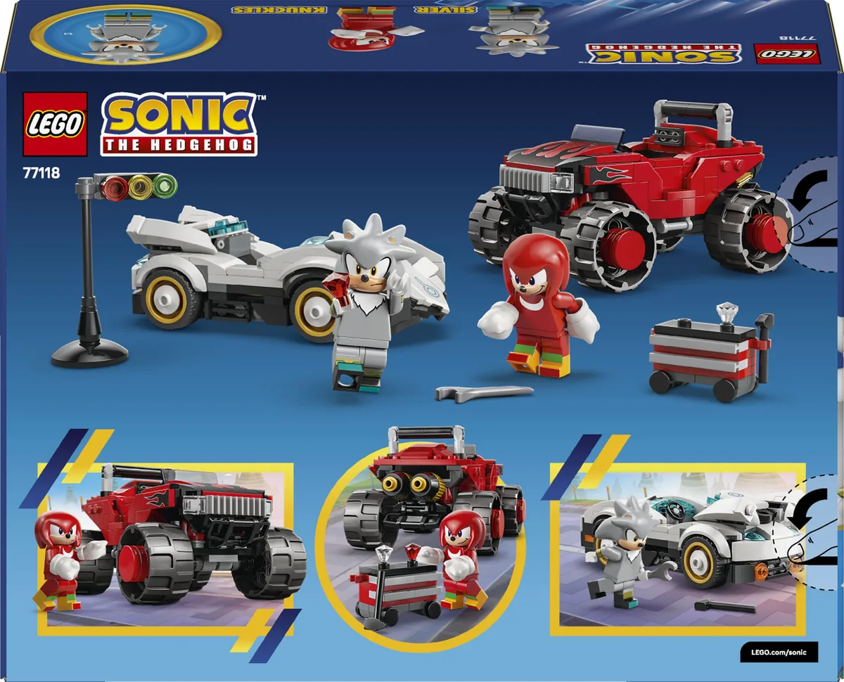 Конструктор LEGO Sonic Автомобіль Сільвера vs. монстр вантажівки Наклза