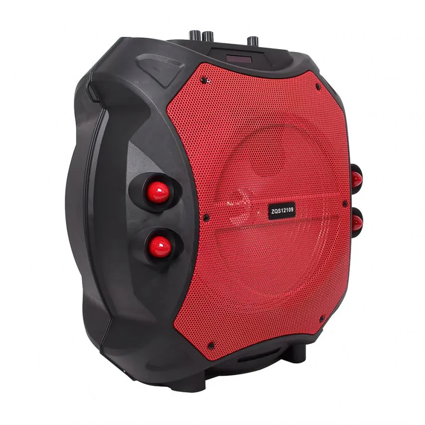 Портативна колонка 30W червона з Bluetooth FM мікрофоном 395х280х450 мм