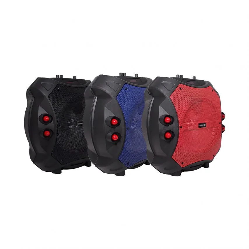 Портативна колонка 30W червона з Bluetooth FM мікрофоном 395х280х450 мм