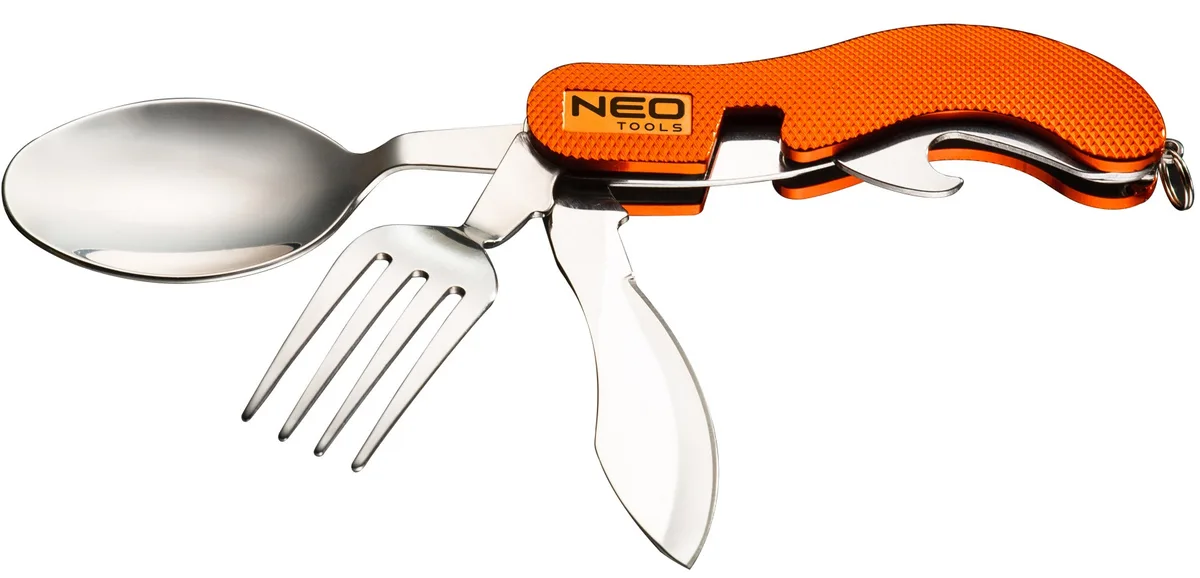 Складаний ніж Neo Tools з ложкою та виделкою для туристів