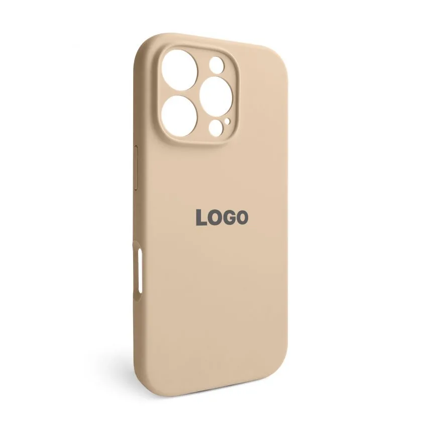 Чохол Silicone Case для Apple iPhone 16 Pro силіконовий закритий низ золотий