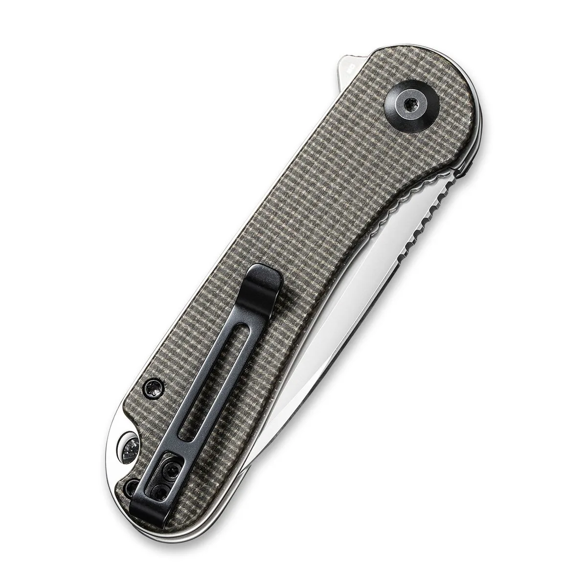 Нож складной карманный Civivi D2 75 мм Micarta темно-зеленый
