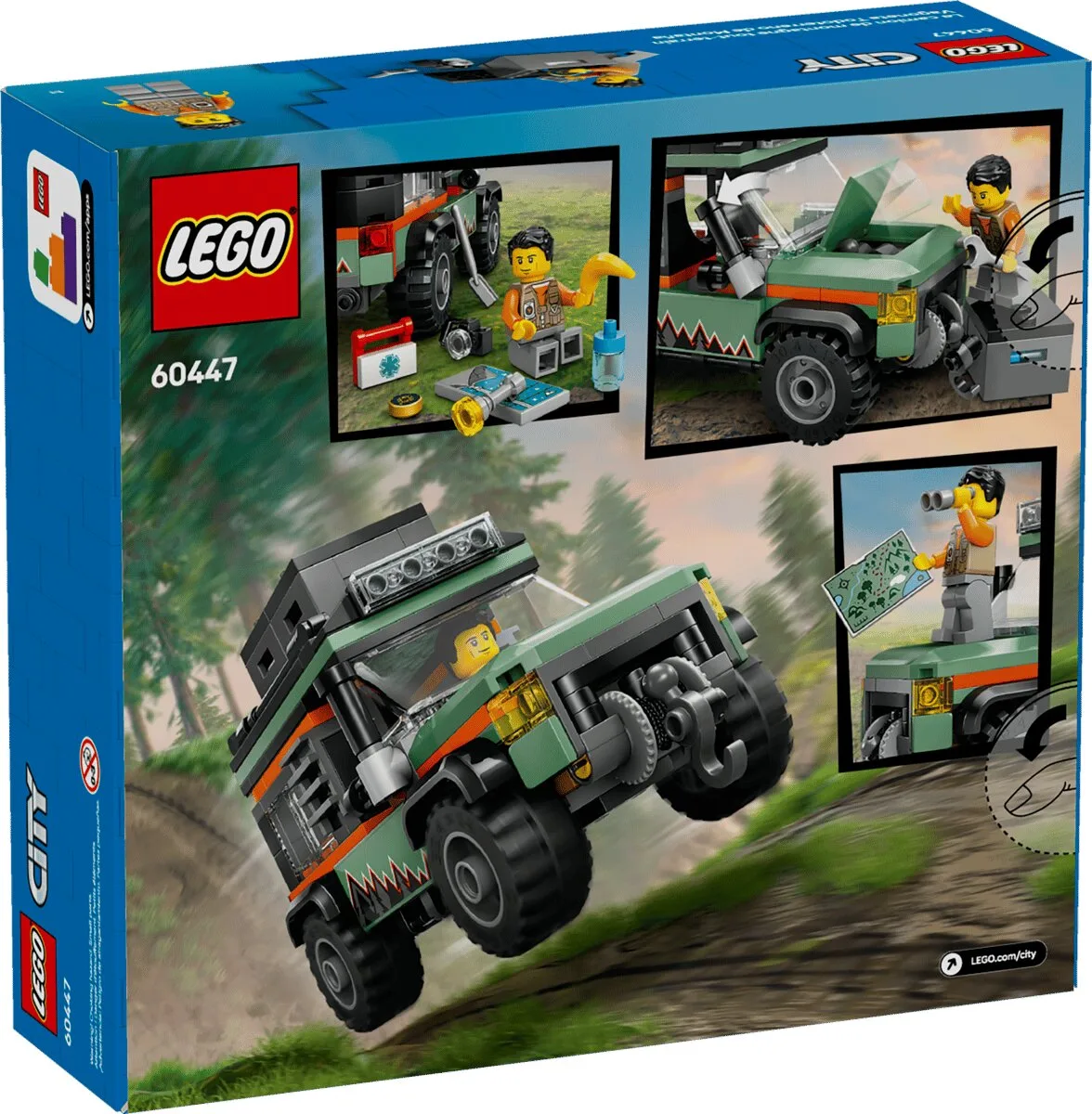 Позашляхова гірська вантажівка 4x4 LEGO City пластик 6 років для хлопчиків і дівчат