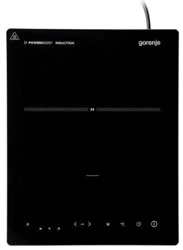 Индукционная плитка Gorenje 2000 Вт 1 конфорка стеклокерамика 28х36 см черная