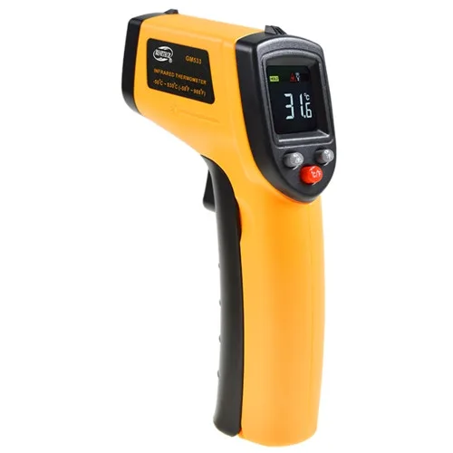 Пірометр інфрачервоний Benetech GM533 -50-530°C 12:1 кольоровий РК дисплей