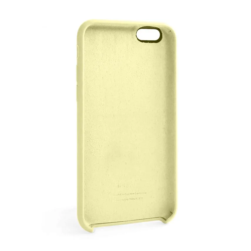 Чохол Silicone для Apple iPhone 6 6s силіконовий жовтий