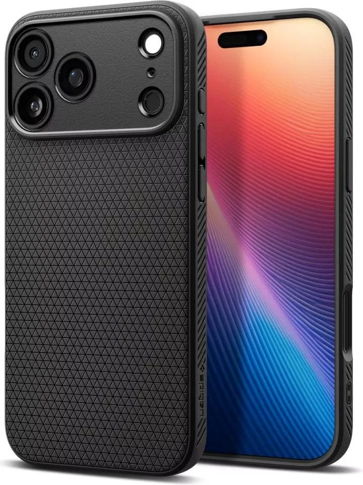 Чохол Spigen для iPhone 17 Pro Max, Liquid Air, Matte Black