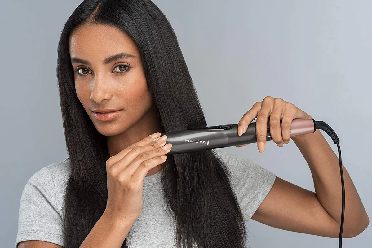 Випрямляч волосся Remington CurlStraight Confidence, 47 Вт, 5 температурних режимів (150-230°C), з дисплеєм, керамічним покриттям,
