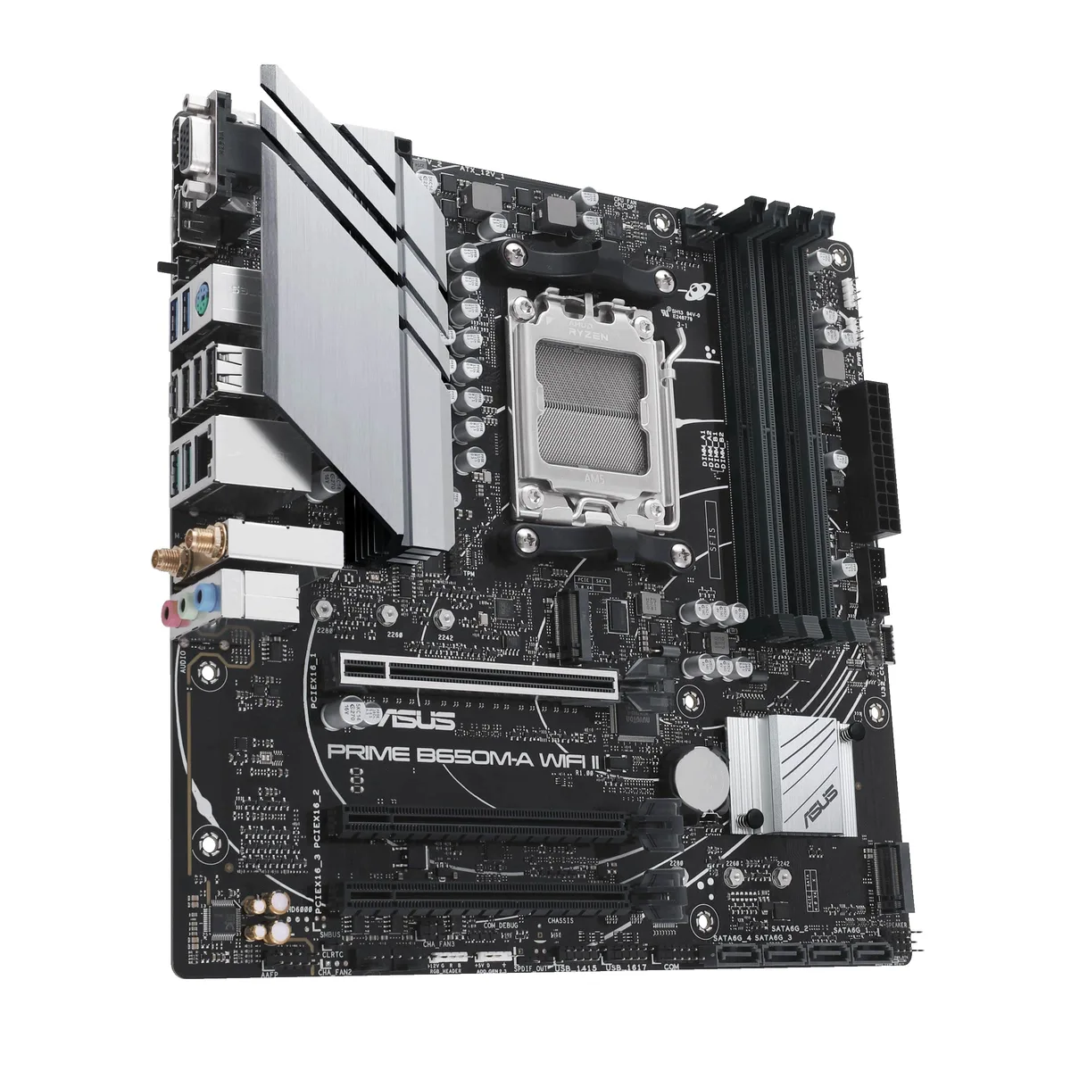 Материнська плата ASUS B650M-A WIFI II AM5 micro-ATX 4xDDR5 Wi-Fi 7.1