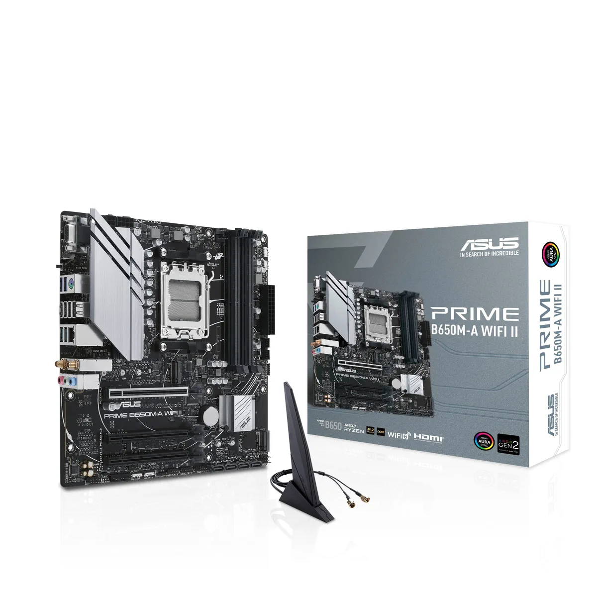 Материнська плата ASUS B650M-A WIFI II AM5 micro-ATX 4xDDR5 Wi-Fi 7.1