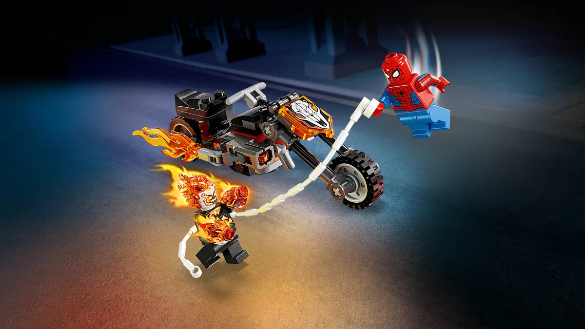 Конструктор LEGO Super Heroes Людина-павук vs. Примарний вершник на мотоциклі
