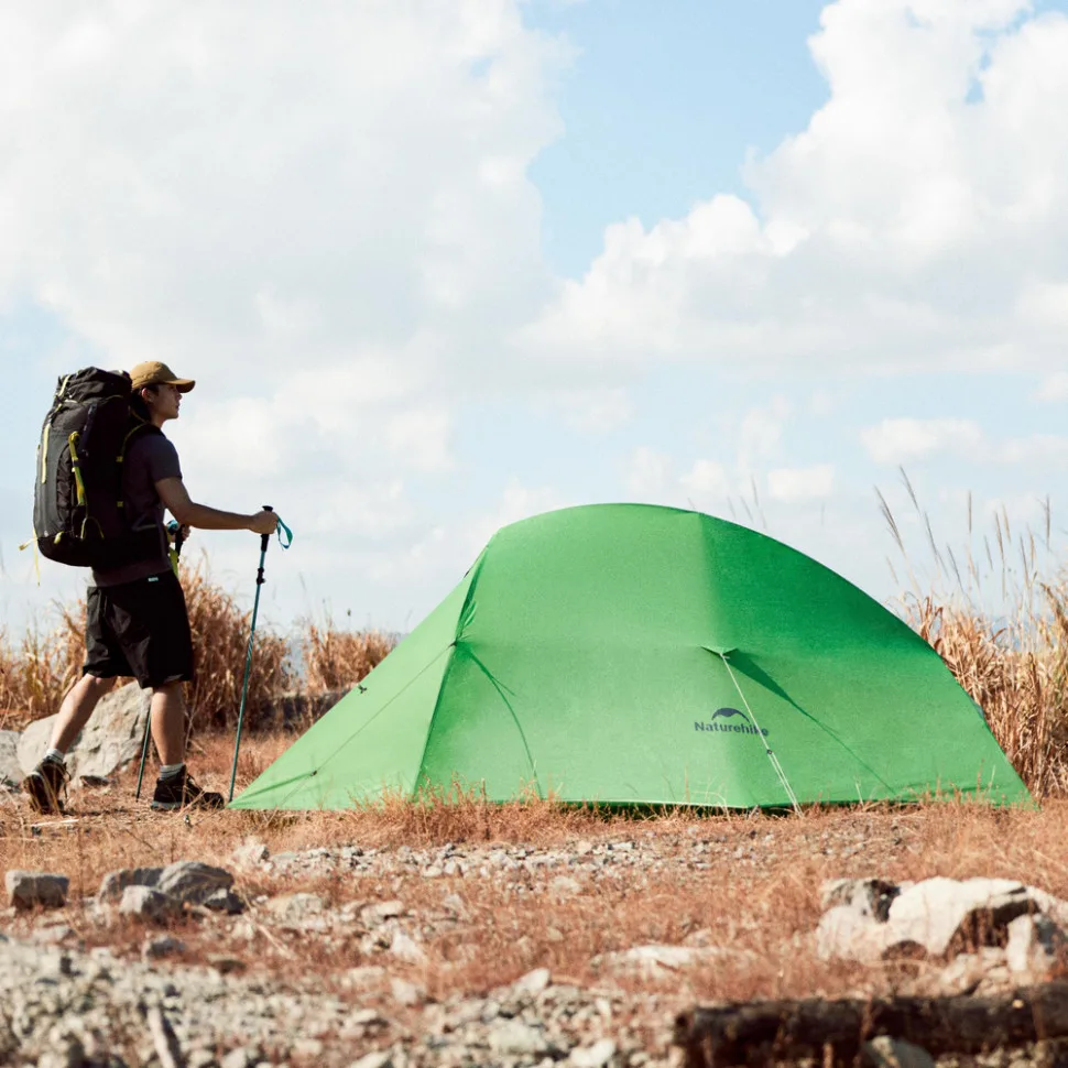 Намет надлегкий Naturehike поліестер 270х90х105 см зелений