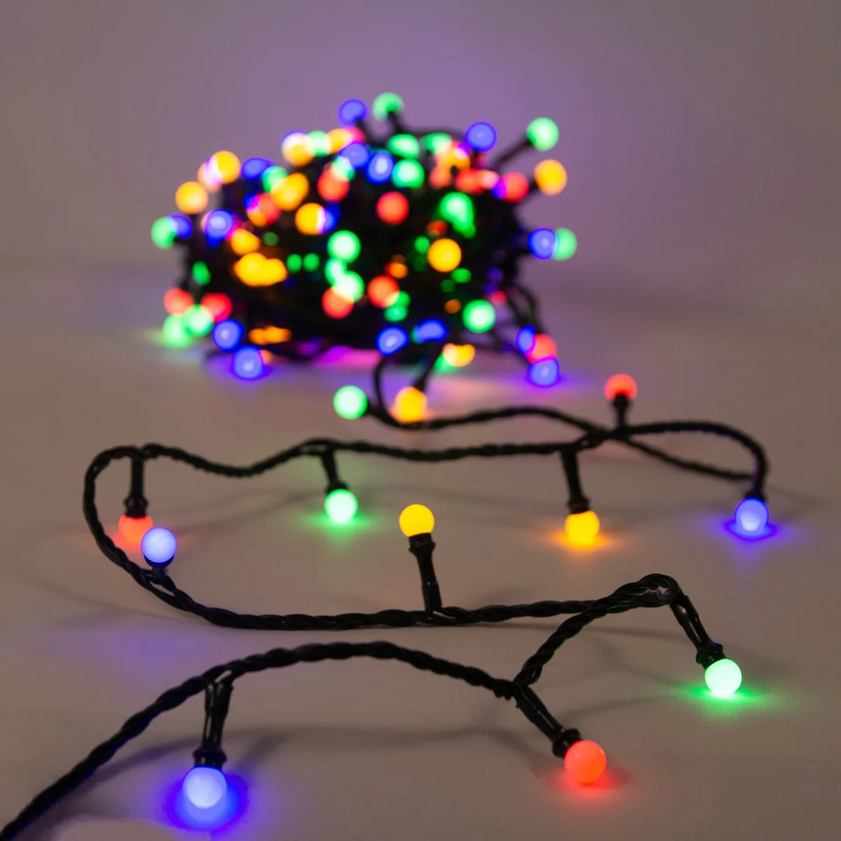 Гірлянда електрична Chomik 200 LED 19 м мультиколор від мережі