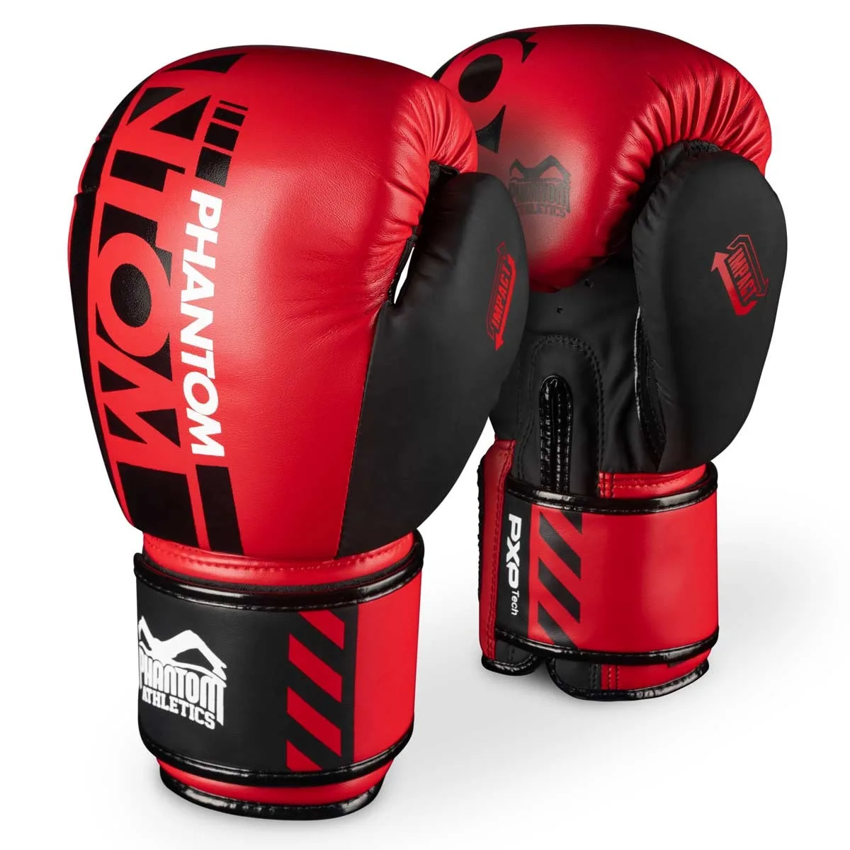 Боксерские перчатки Phantom PU 12 унций красные