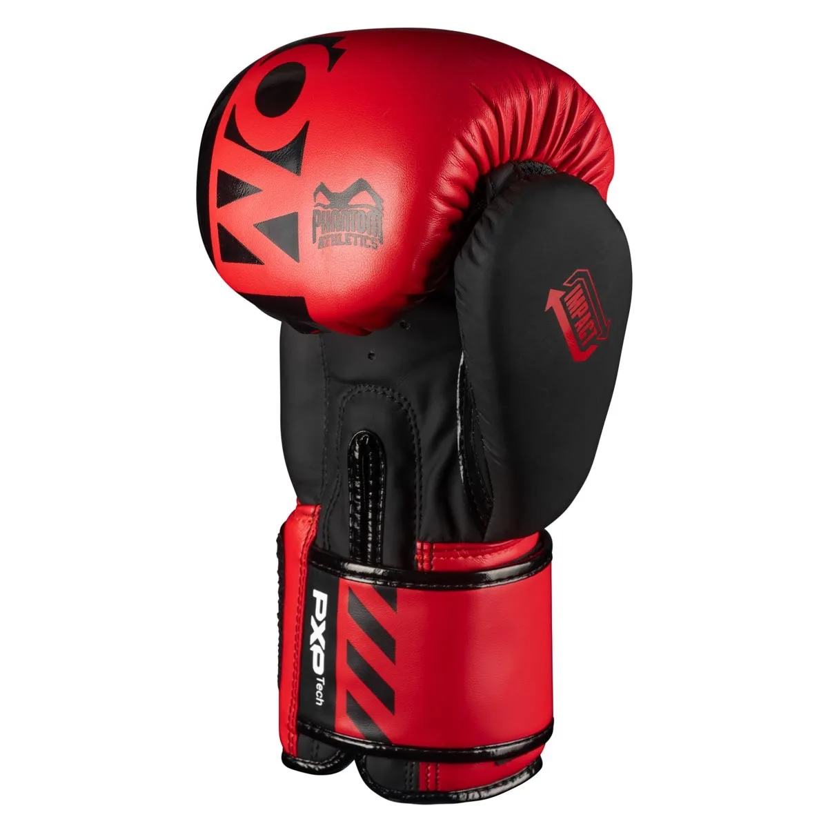 Боксерские перчатки Phantom PU 12 унций красные