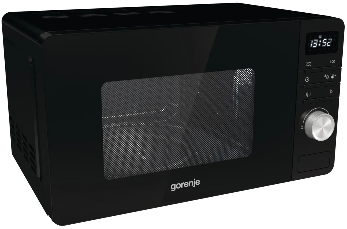 Мікрохвильова піч Gorenje 20 л чорна соло 800 Вт