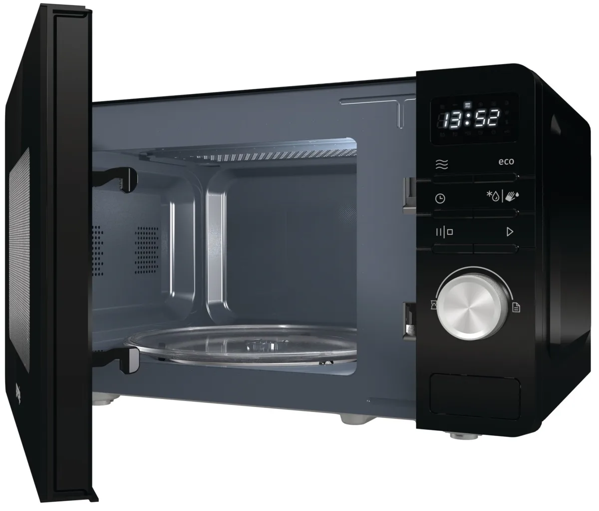 Мікрохвильова піч Gorenje 20 л чорна соло 800 Вт