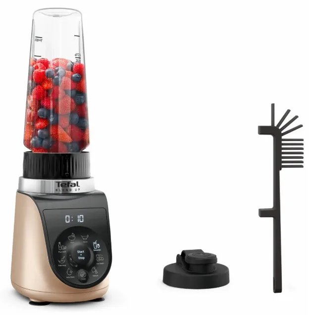 Стаціонарний блендер Tefal нержавіюча сталь 12,8х18,2х38,5 см чорний пісочний