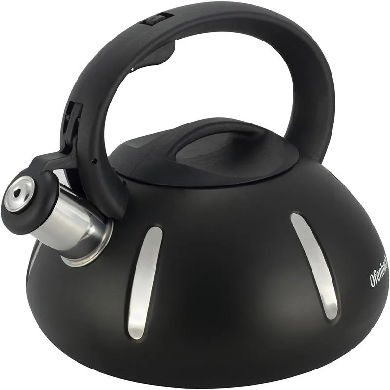 Чайник Ofenbach Happy Kettle 2л из нержавеющей стали черный матовый со свистком