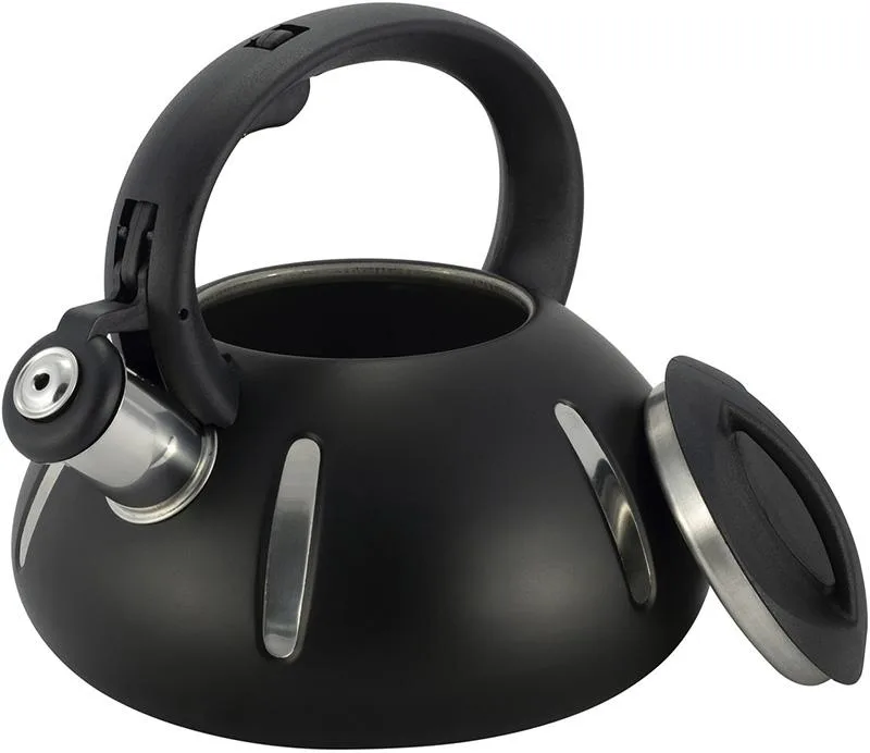 Чайник Ofenbach Happy Kettle 2л из нержавеющей стали черный матовый со свистком