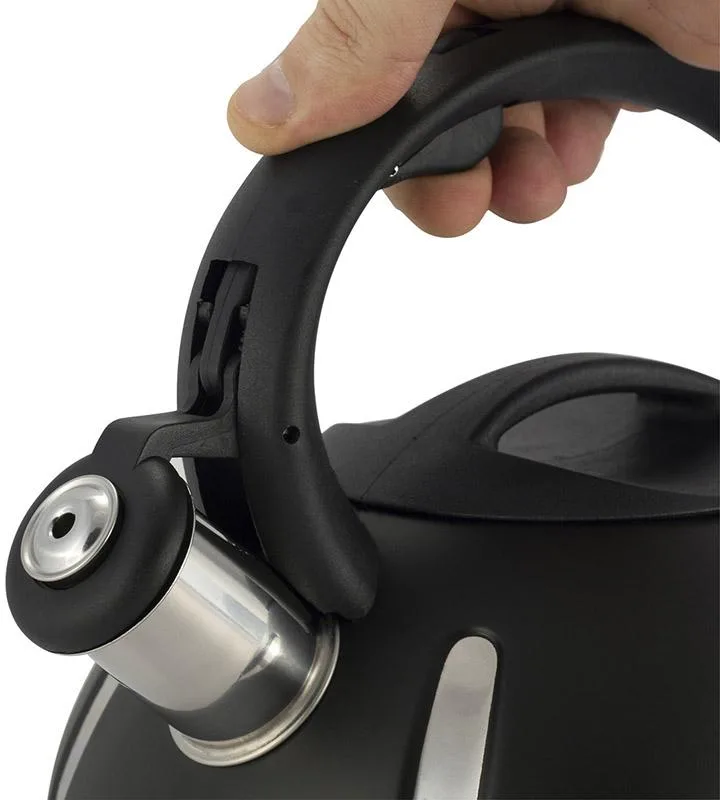 Чайник Ofenbach Happy Kettle 2л из нержавеющей стали черный матовый со свистком