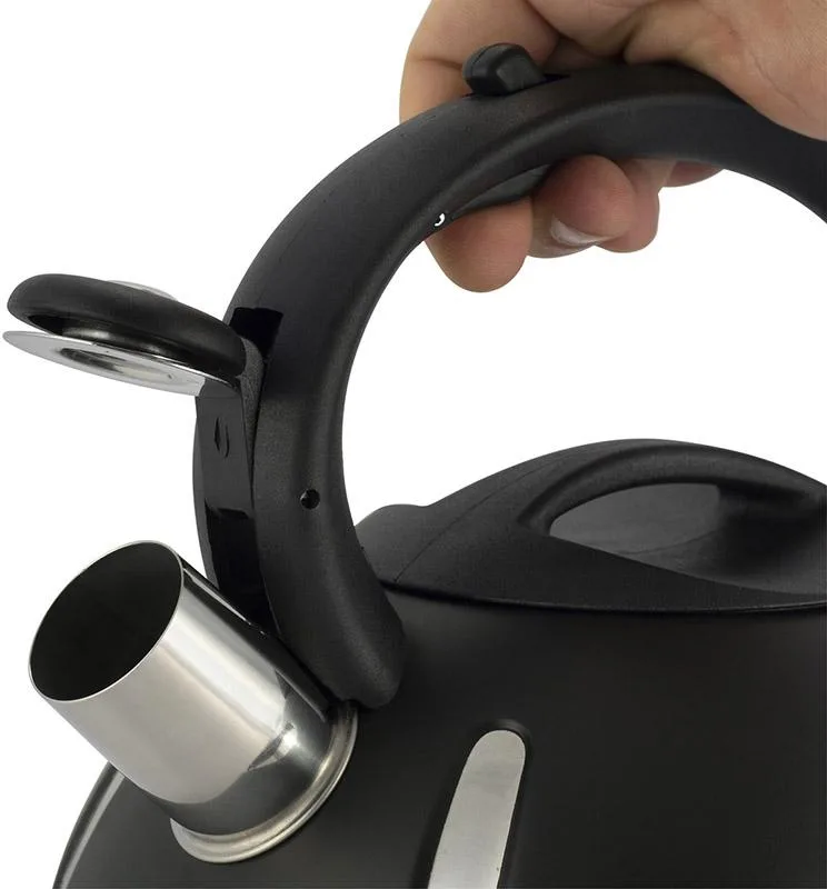 Чайник Ofenbach Happy Kettle 2л из нержавеющей стали черный матовый со свистком