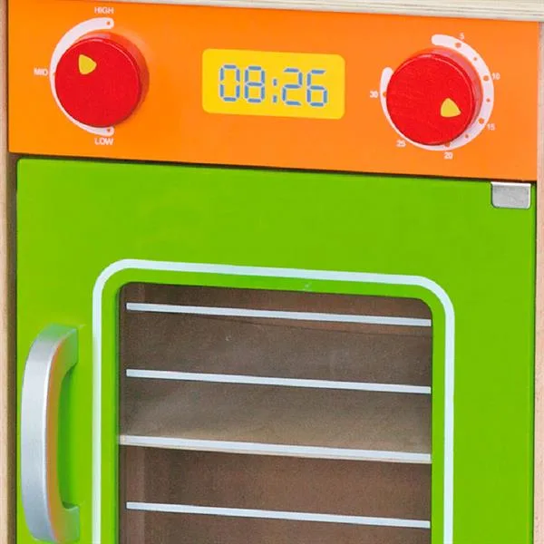 Детская кухня Viga Toys дерево 60х38х13 см разноцветная