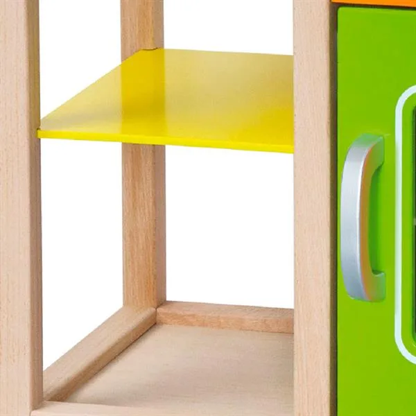 Детская кухня Viga Toys дерево 60х38х13 см разноцветная