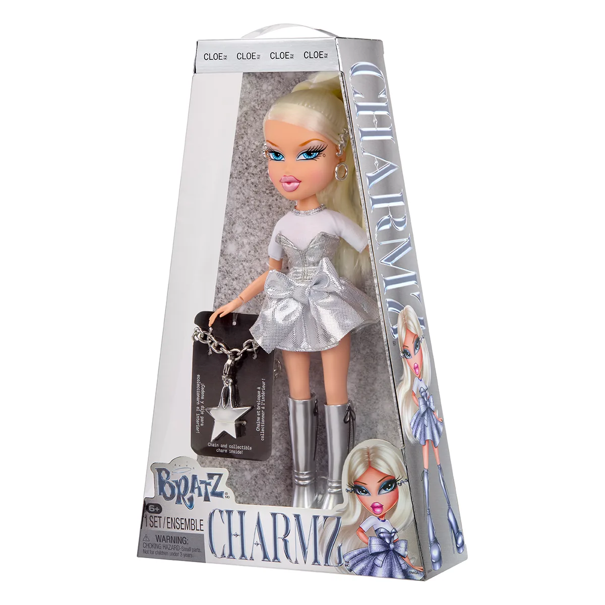 Ігровий набір Bratz Charmz комбіновані матеріали 27 см хромований