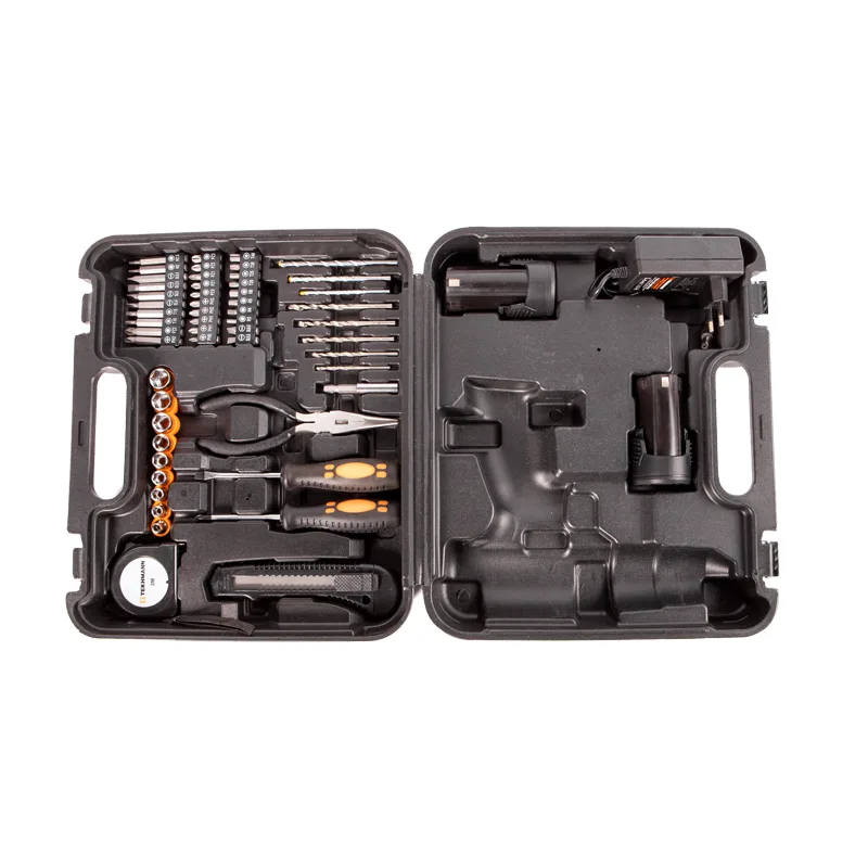 Аккумуляторная шуруповерт-дрель Tekhmann TCD-12/2 BS Kit 12В, 1х2А·час, 30Нм, 0-400·1400об/мин, 1кг, кейс с аксессуарами