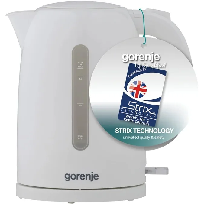 Электрочайник Gorenje пластиковый 1,7 л 2200 Вт белый