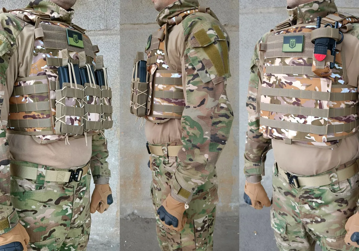 Плитоноска EasyFit Cordura 1050 размер L Multicam Arid