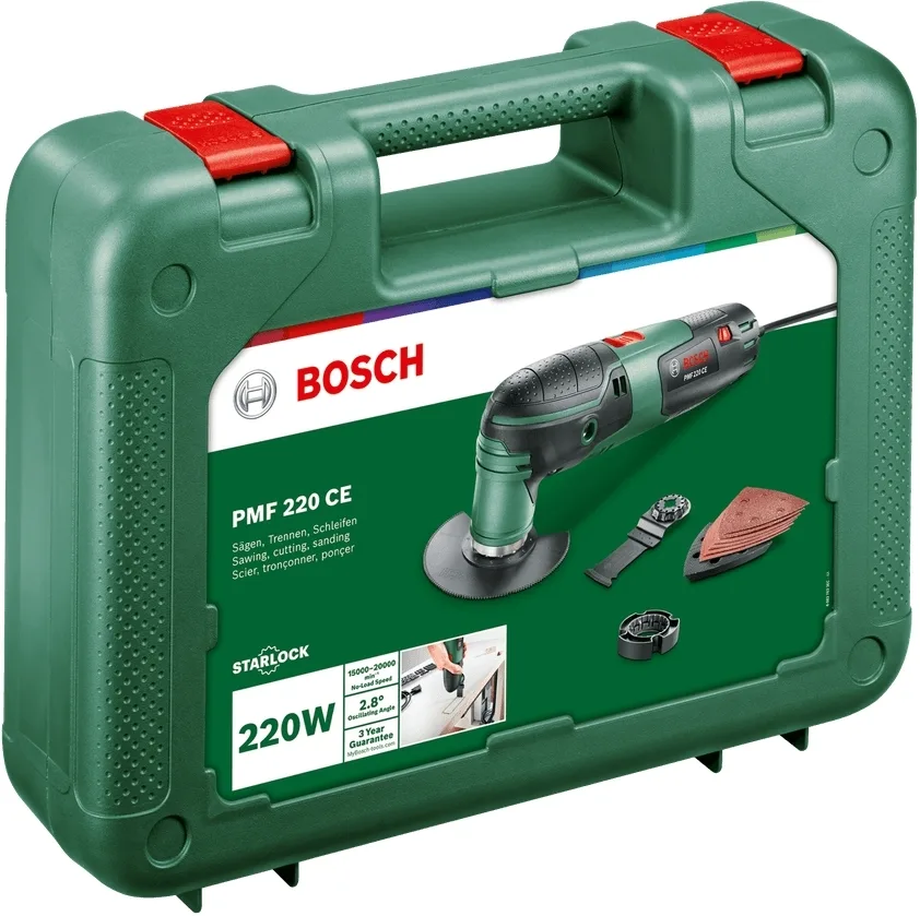 Акумуляторний реноватор Bosch PMF 220 C, 220 Вт, 15000-20000 об/хв, 1.1 кг - універсальний інструмент для ремонту.