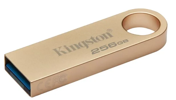 Флешка Kingston 256 ГБ USB 3.2 Металевий корпус Золотий