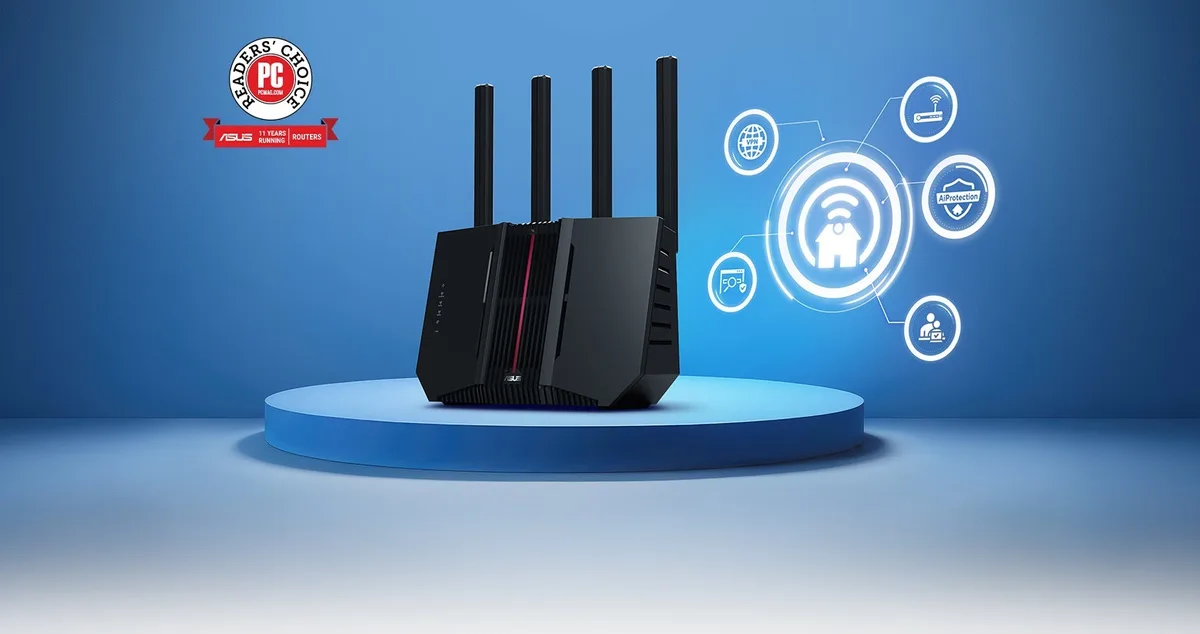 Маршрутизатор ASUS RT-BE92U BE9700 3x2.5GE LAN, 1x2.5GE WAN/LAN, 1x10GE WAN/LAN, 1xUSB3.2, MESH