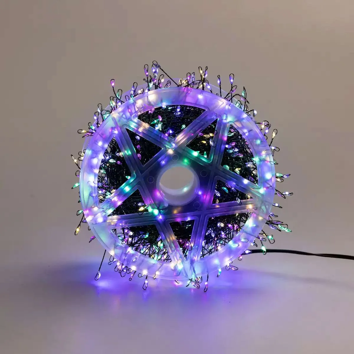 Гірлянда нитка світлодіодна 30 м 640 led різнокольорова зелений дріт