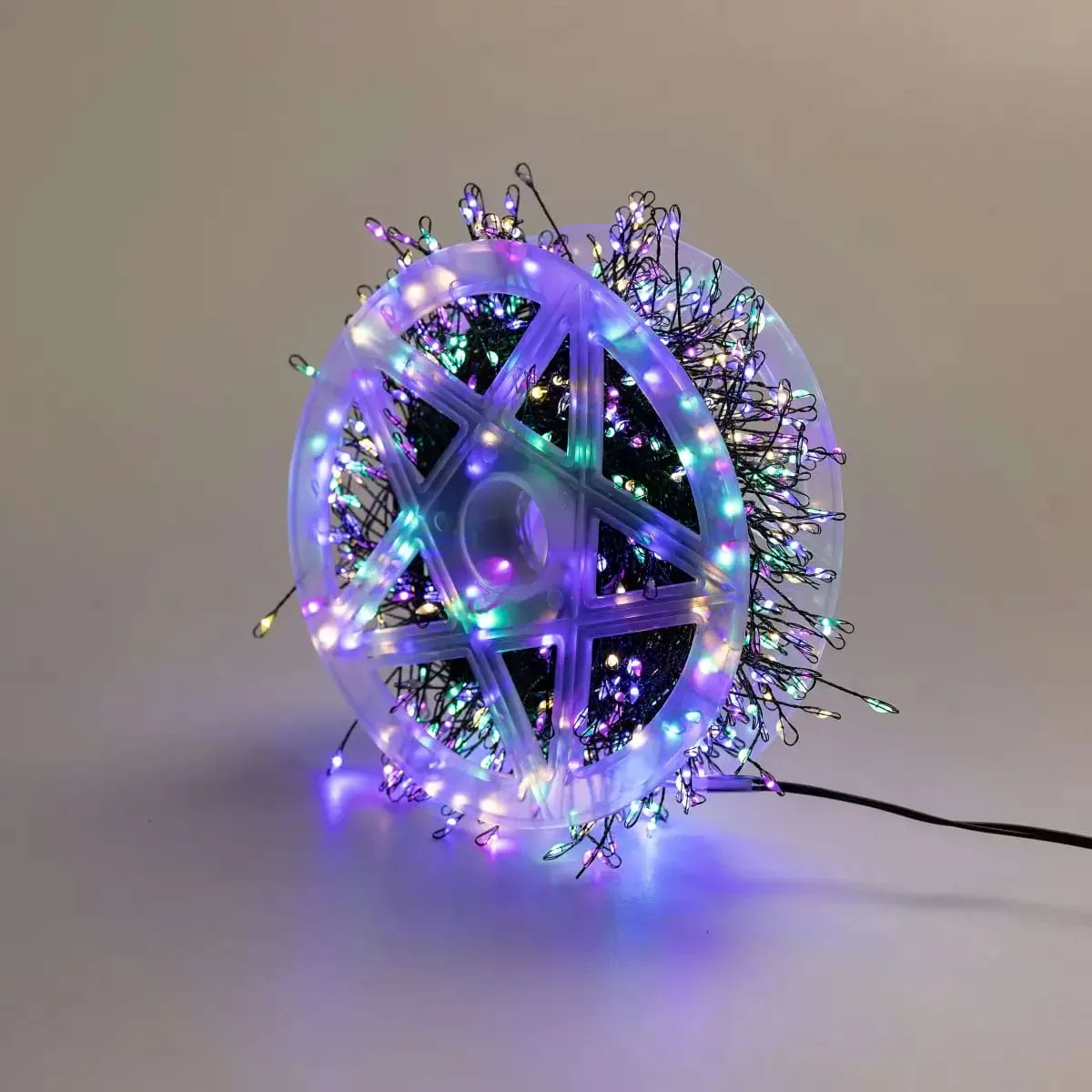 Гірлянда нитка світлодіодна 30 м 640 led різнокольорова зелений дріт