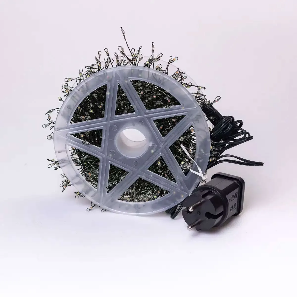 Гірлянда нитка світлодіодна 30 м 640 led різнокольорова зелений дріт