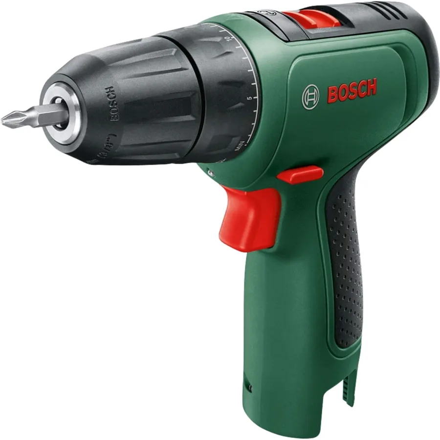 Акумуляторний шуруповерт Bosch EasyDrill 1200 12В, 2х1.5А·год, 30Нм, 0-400·1500об/хв, 0.94кг, комплект свердел.